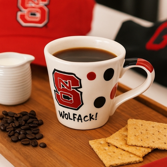 NC State T Cabells Oversized Mug - Go Wolfpack! - Picture 1 of 9
